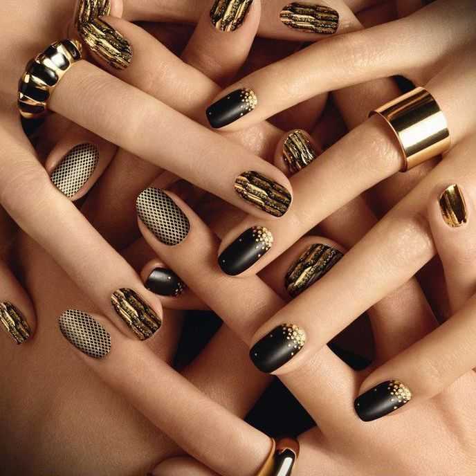 Дизайн ногтей с золотом: интересные варианты