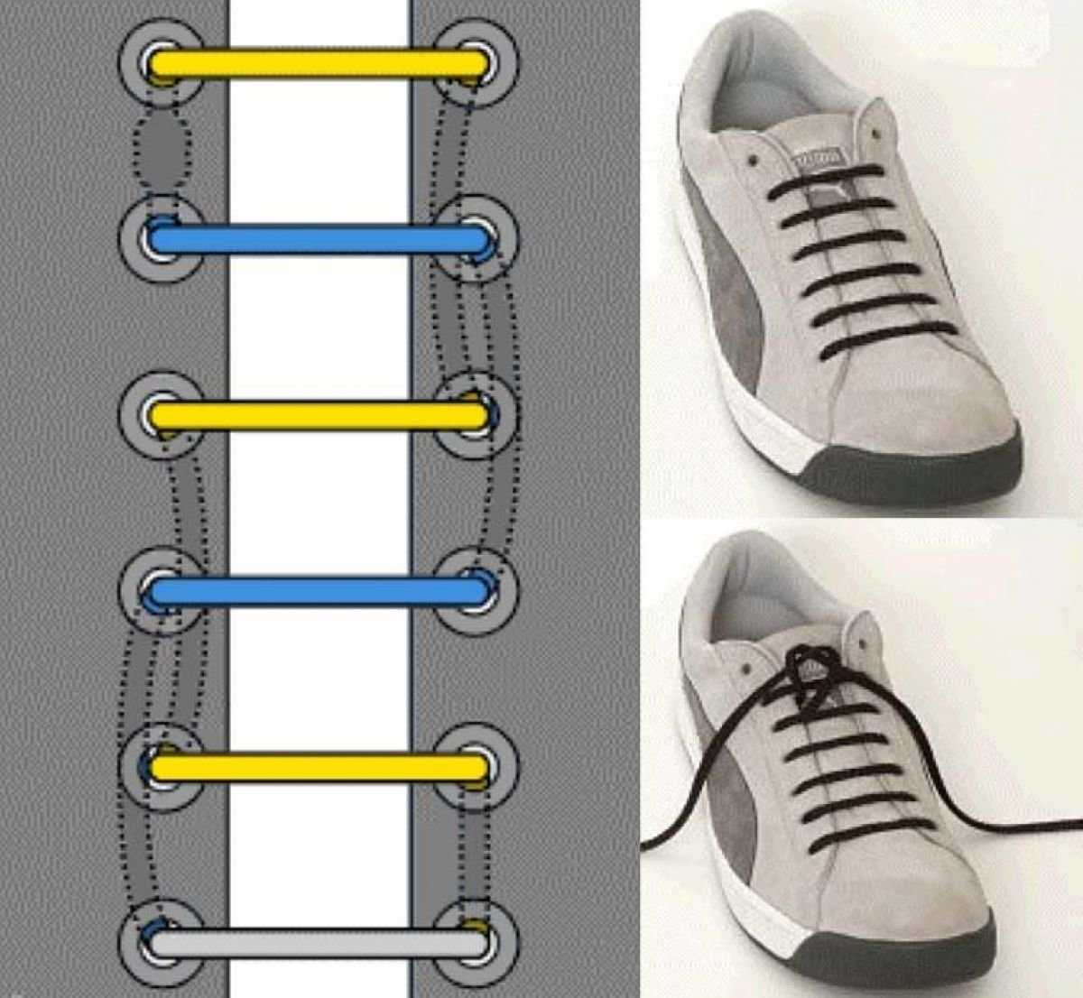 Самые лучшие способы, как красиво завязать шнурки на обуви. пошаговые инструкции