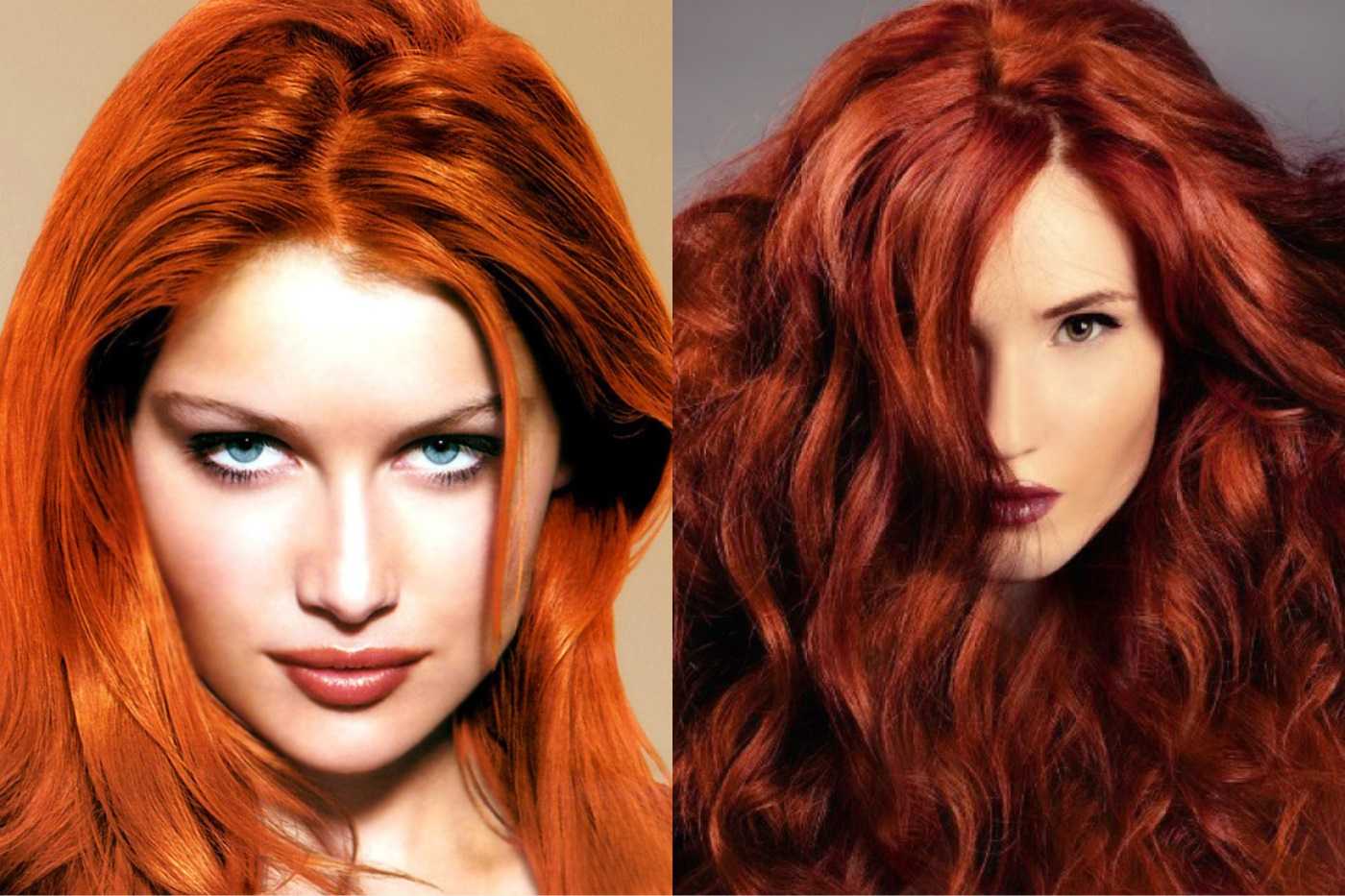Рыжий цвет волос: как выглядит на фото, кому подходит, какие оттенки бывают, а также как выбрать краску?