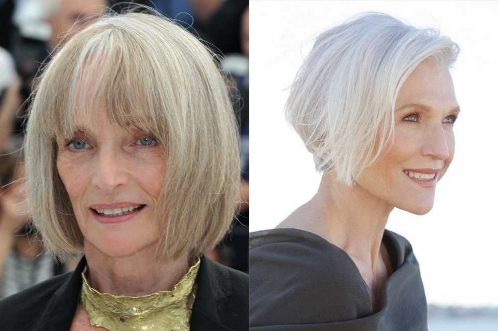 Светлые волосы после 50. Стрижки после 50 лет. Каре для женщины 50 лет. Стрижка каре за 60 лет. Стрижка после 50 которая молодит.