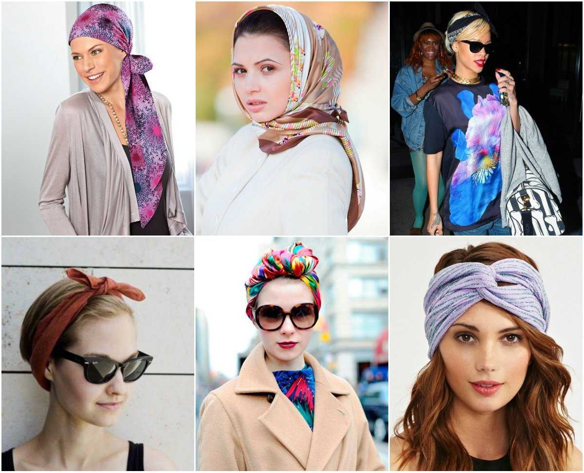 Как красиво завязать платок на голове и выглядеть стильно, фото