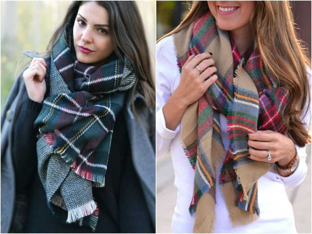 Как завязывать теплый шарф