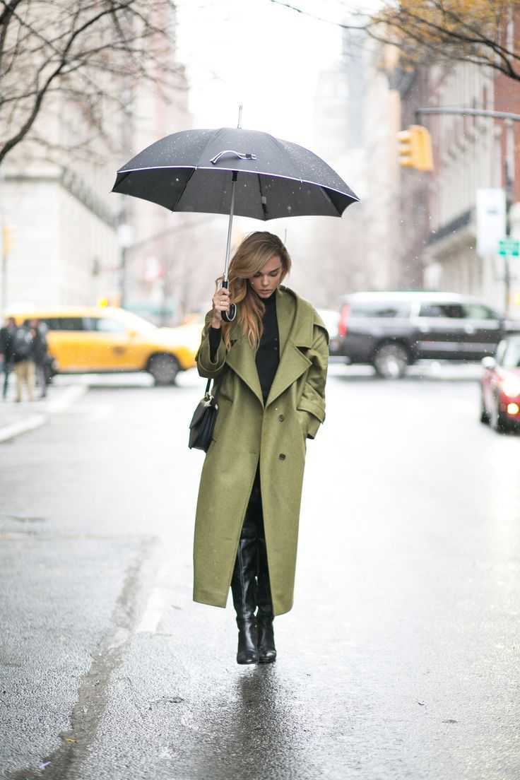 Модные идеи образов – как стильно одеваться в дождь Фото стильных аутфитов