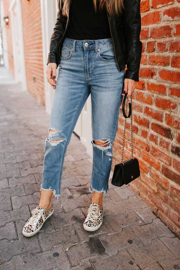 Как выбрать и с чем носить джинсы бойфренды? модные образы для всех времен года! (175 фото)