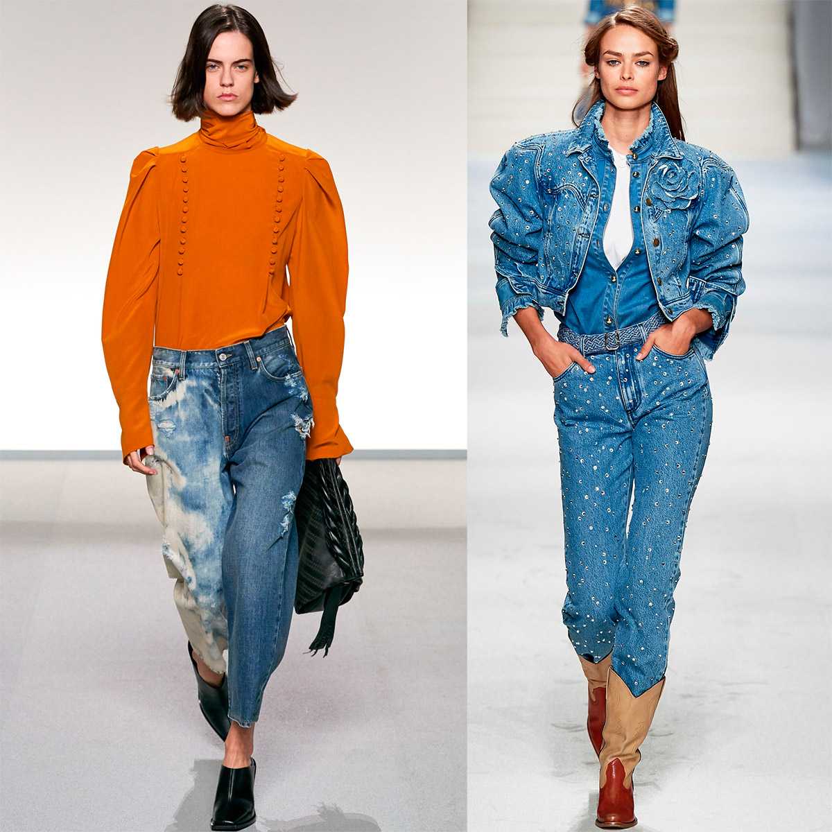 Актуальные джинсы — топ  8  моделей