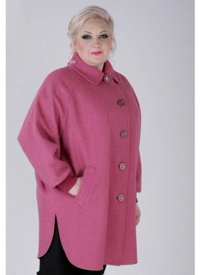 Пальто для полных женщин за 50 лет