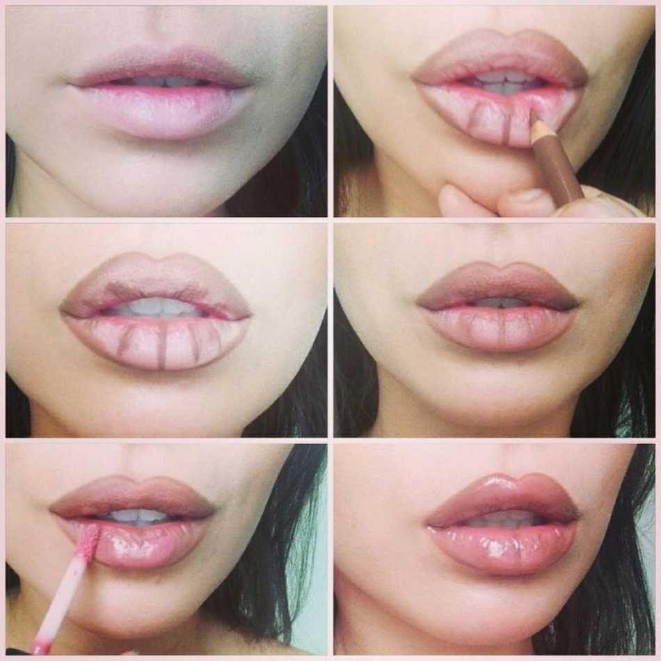 Увеличение губ эффект Анджелина Джоли