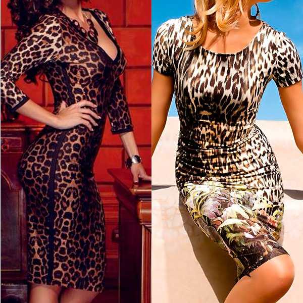 Леопардовое платье. как правильно носить, 50 идей на фото!