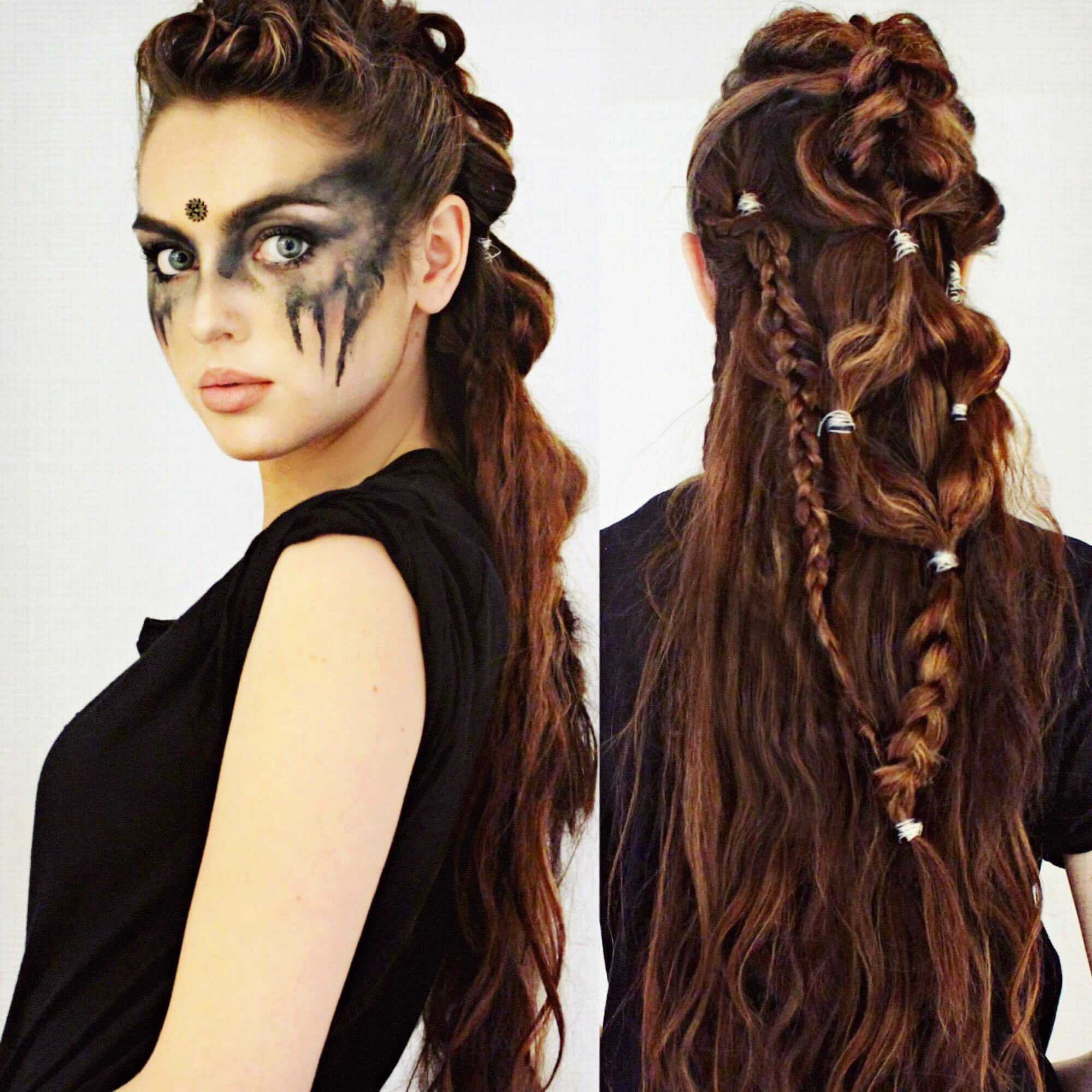 прическа на короткие волосы на хэллоуин фото