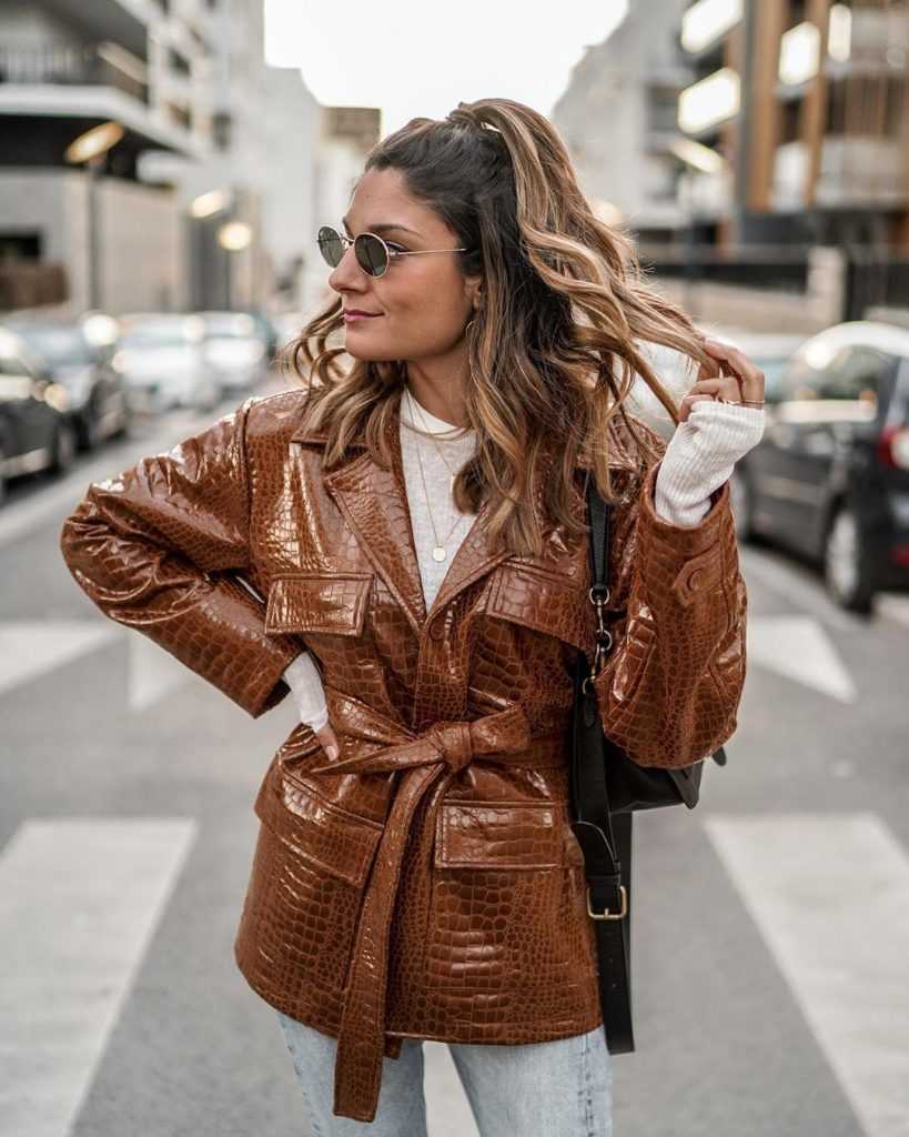 Модные женские кожаные куртки весна 2021 - топ 10 фасонов