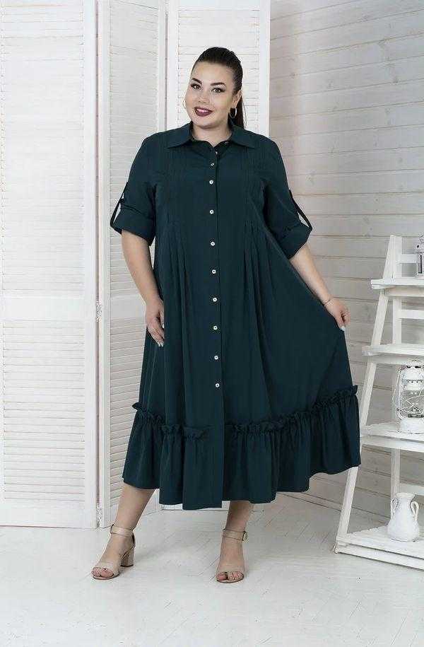 Платье рубашка для полных женщин (35 фото) большие размеры