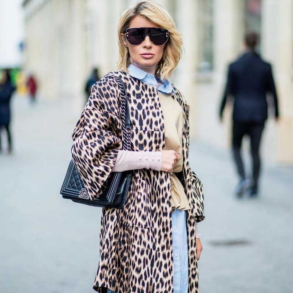 Леопардовый принт в одежде с чем носить