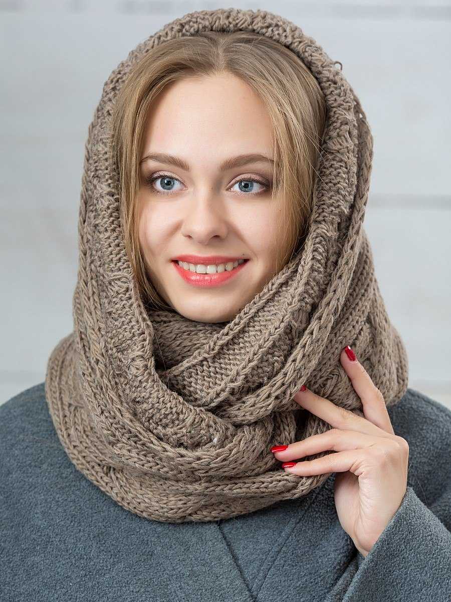 Женские Вязаные Снуды Фото
