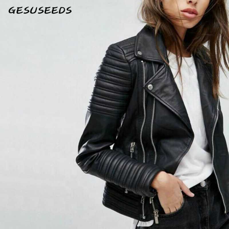 Узнаете, какие женские кожаные куртки будут в моде в 2021 году Фото стильных моделей
