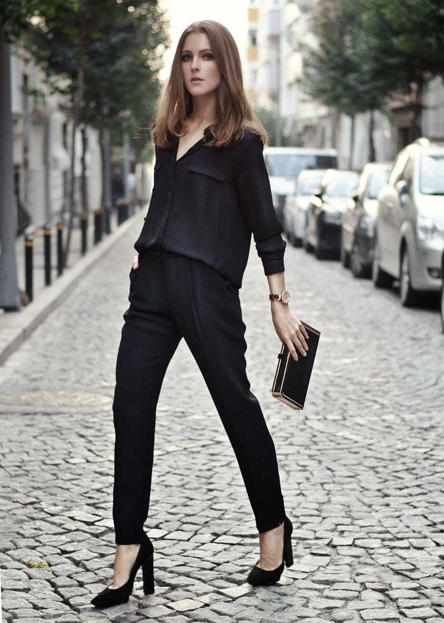 Черный стиль одежды для женщин