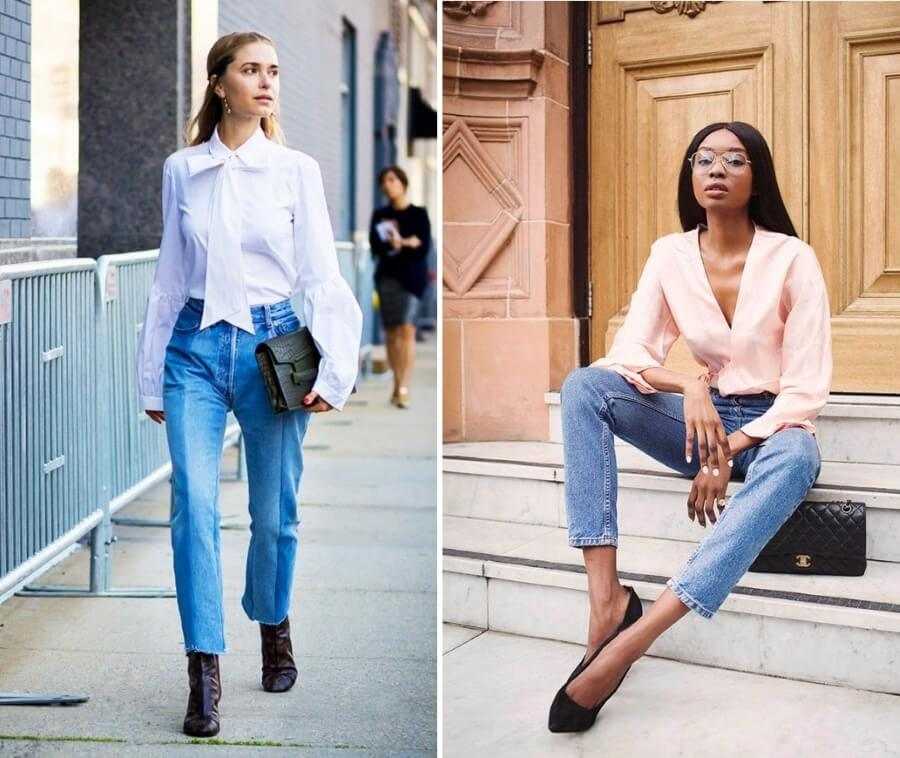 С чем можно носить белые (цветные) джинсы полным девушкам