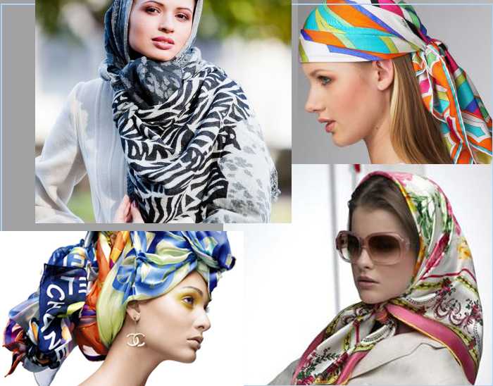 Как завязать платок на голове красиво, способы для любого сезона