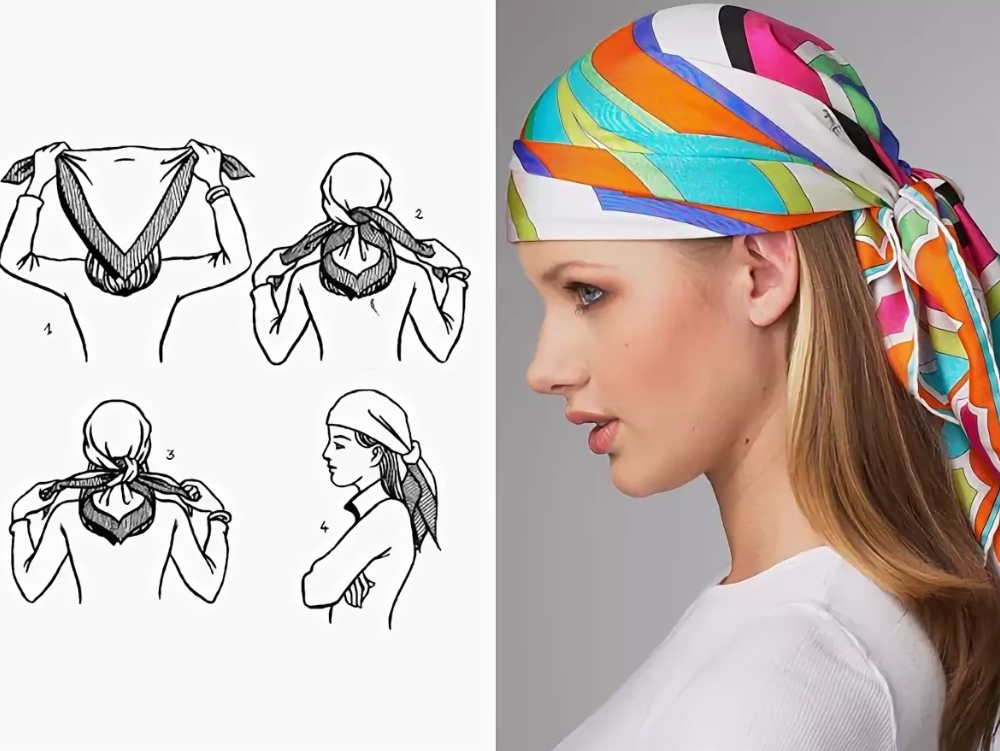 Как завязать платок на голове — примеры и советы - леди стиль жизни