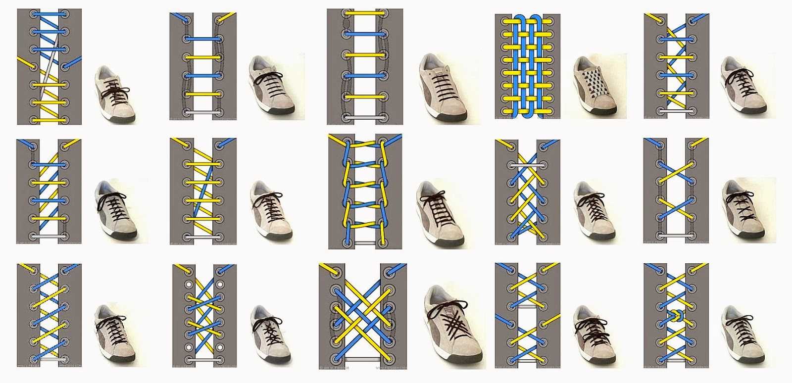 Как необычно зашнуровать кроссовки с 6 дырками Интересные варианты с пошаговым фото
