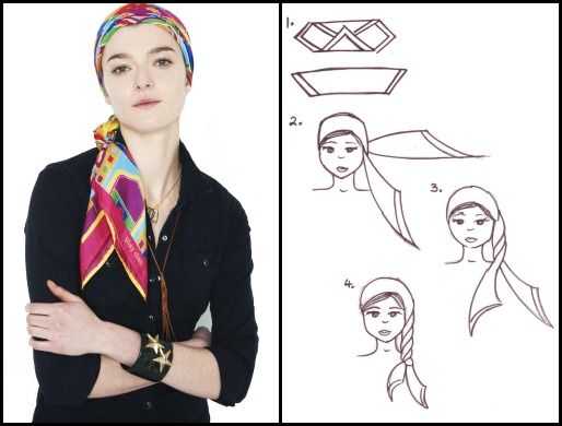 Как красиво завязать платок на голове летом: 10 разных способов с пошаговой фото-инструкцией