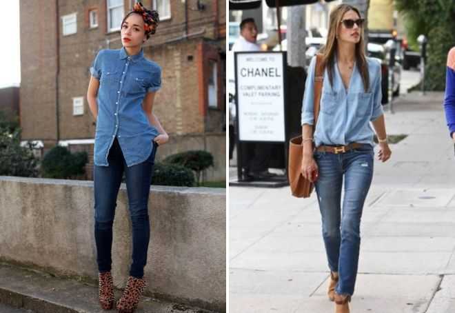 Как носить рубашку с джинсами: даем модные советы девушкам. как правильно заправлять рубашку в брюки: секреты