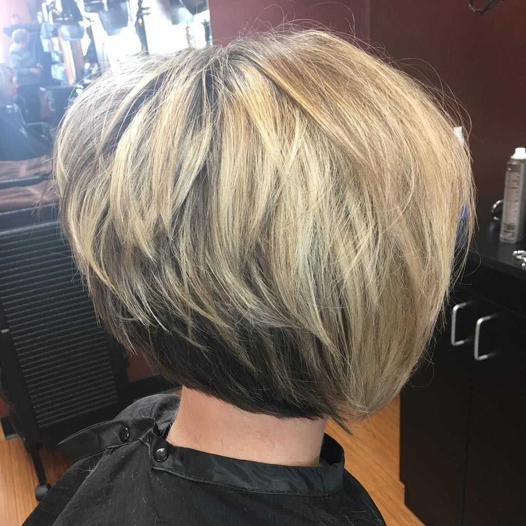 Стрижка каскад на короткие волосы 2018 - фото сзади и спереди