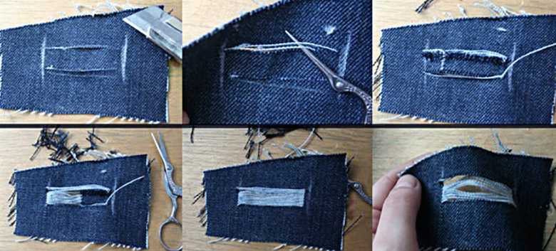 Как сделать рваные джинсы своими руками- создание модных штанов