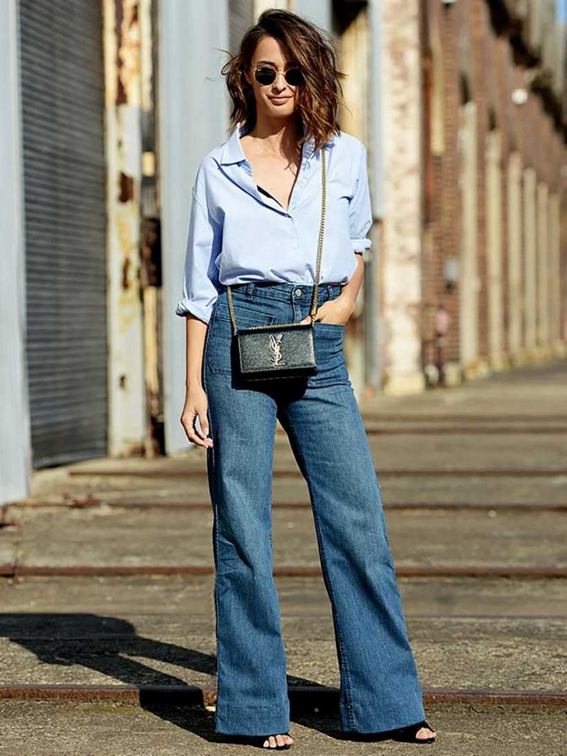 С чем сочетать джинсы с высокой талией Полезные советы при создании модных луков Фото стильных образов