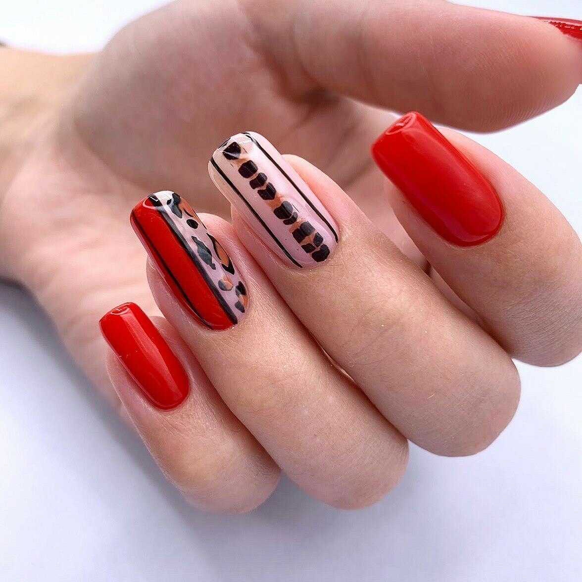 Красный дизайн ногтей и яркий маникюр: 160+ фото