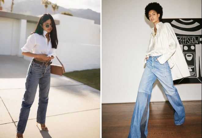 Тренд 2021 года — джинсы клеш: какой фасон выбрать и с чем стильно сочетать