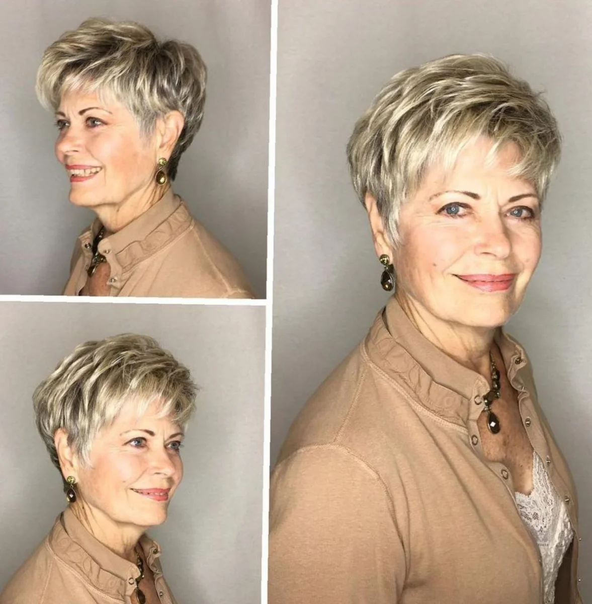 Пикси стрижка для женщин после 40 лет фото для круглого лица