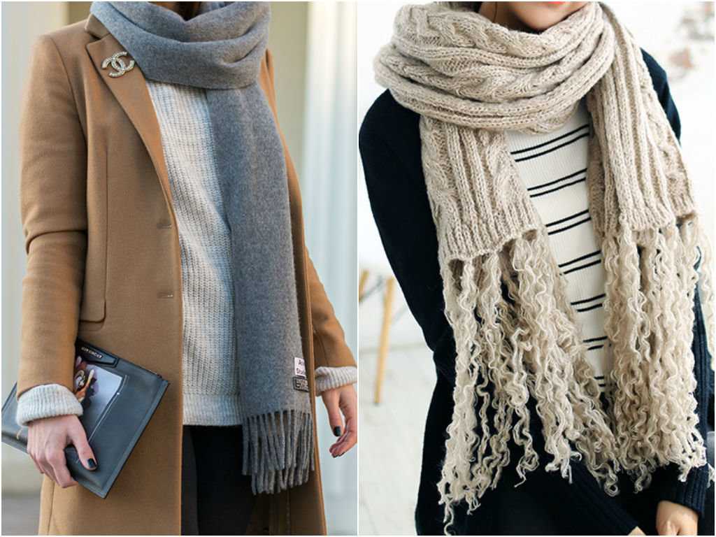 Женские шарфы осень-зима 2021-2022 | стильные фасоны, модные расцветки, фото луков